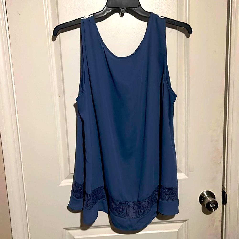 Blue Tank Blouse SIZE 2x